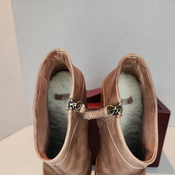 UGG Australia Womens Carmine 1001882 Brown Pull On Wedge Heel Booties Size US 8 - Picture 5 of 9